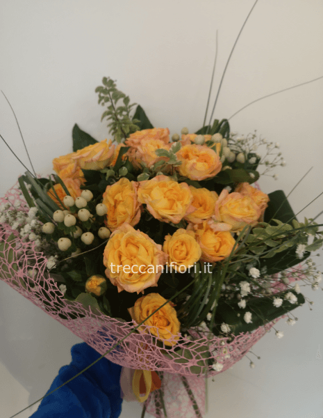 Bouquet di rose arancio