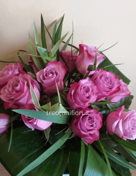 Bouquet di rose rosa