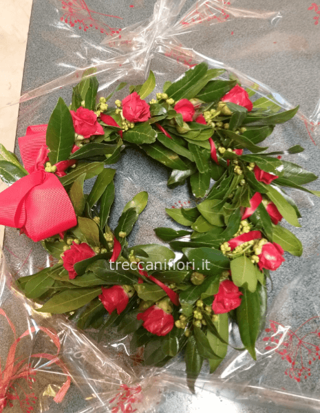 coroncina di allora con roselline