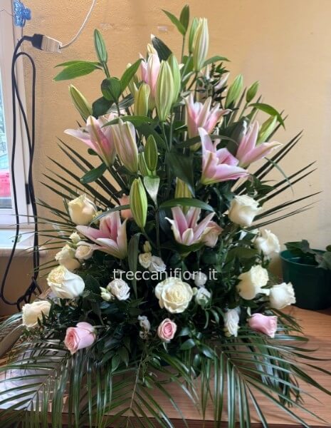 Cesto funebre colori chiari